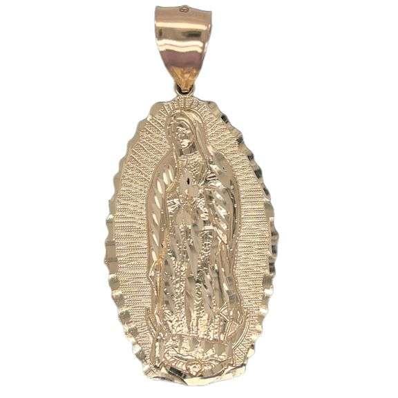 14K YELLOW GOLD MIRACULOUS MEDALLION WITH CHAIN