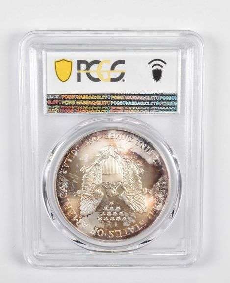 MS67 2001 American Silver Eagle - PCGS Beautiful Tone!