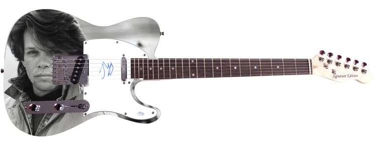 John Cougar Mellencamp Autographed 1/1 Custom Graphics Guitar ACOA