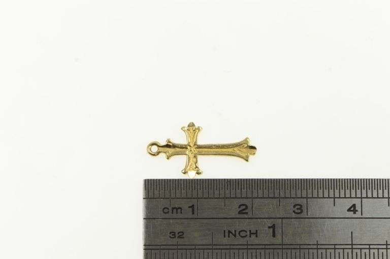 14K Yellow Gold Christian Faith Vintage Jesus Christ Charm/Pendant