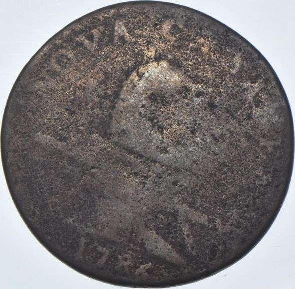 1786 New Jersey Pre-Federal 1 Cent - Straight Plow Beam