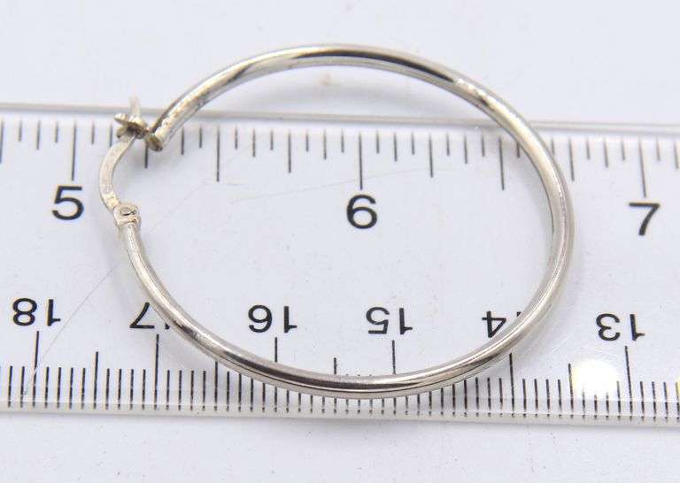 Set of Hoop Earrings, 5mm Stud and Band