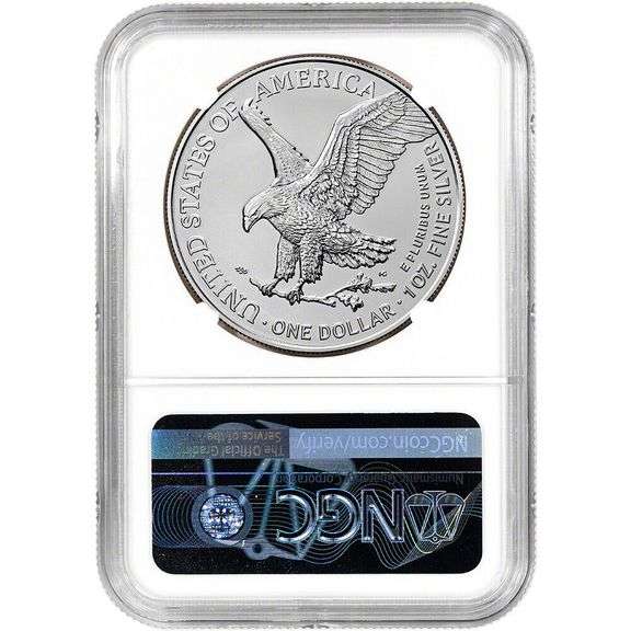 CERTIFIED UNCIRCULATED SILVER EAGLE 2023 MS70 NGC EARLY RELEASES