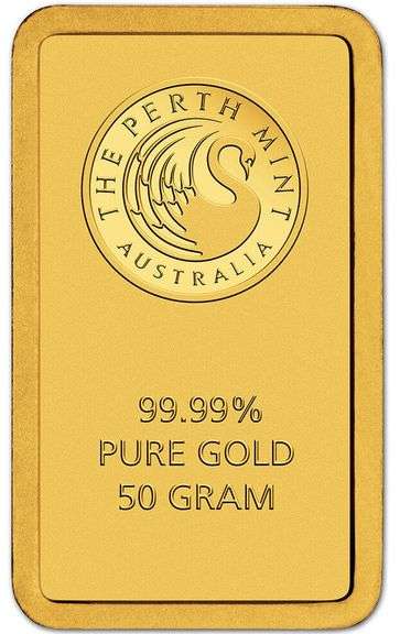 50 Gram Gold Bar (.9999 Fine Gold)