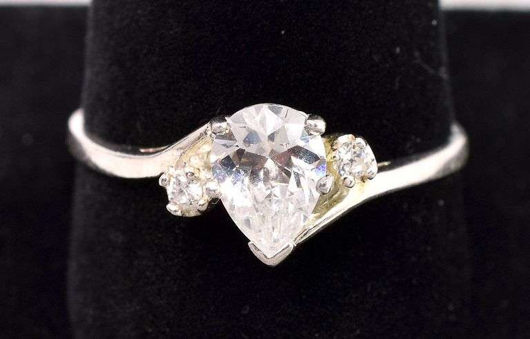 CZ Ring In Sterling Silver