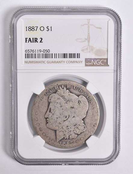 FAIR 2 1887-O Morgan Silver Dollar NGC Lowball Low Ball
