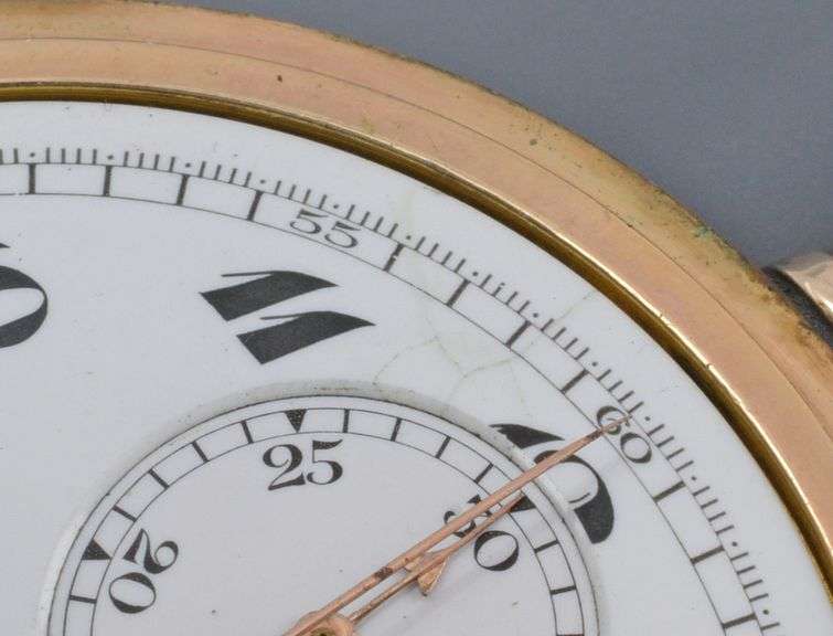 Rare 2018 Omega GF Chronograph Pocket Watch