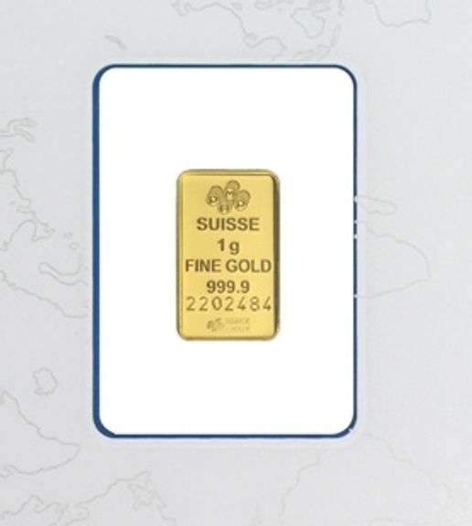1.0 Gram Gold Bar (999.9 Pure Gold)