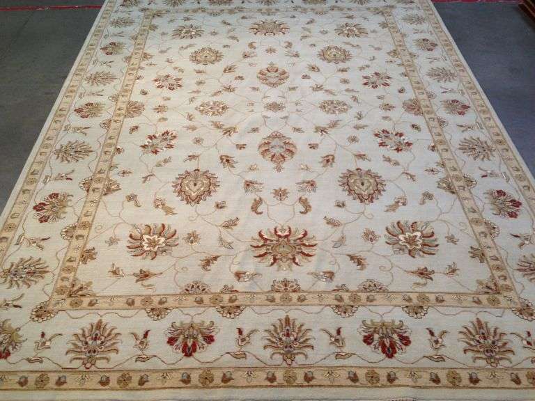 Fine Silk & Wool Rug 9x12