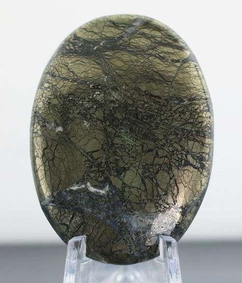 Awesome 104.26ct Nipomo Agate with Marcasite cabochon