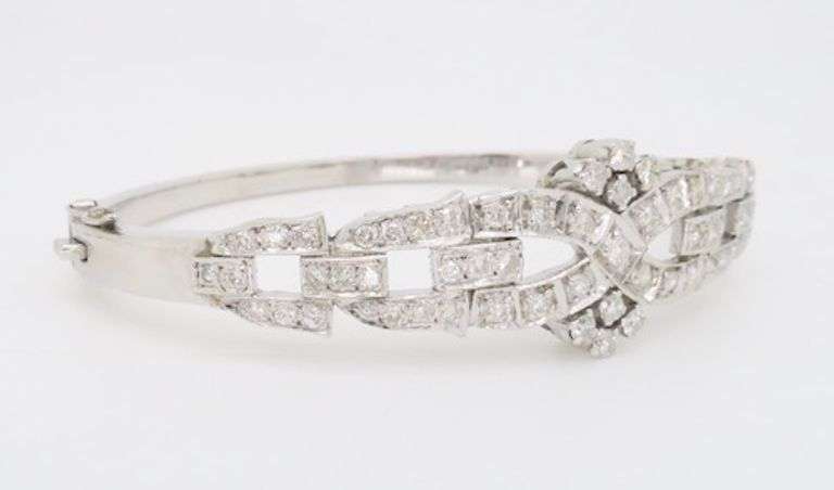 Custom Made 1.60CTW Diamond Bangle Bracelet