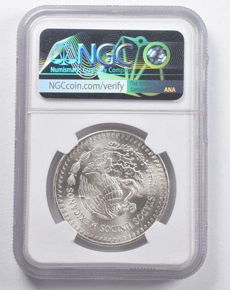 MS66 1982 Mo Mexico 1 Silver Onza DDR #1 NGC