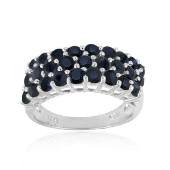 Sterling Silver Sapphire Ring