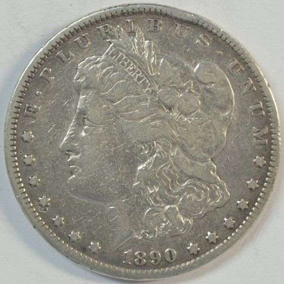 Very nice 1890-CC Morgan Silver Dollar. Upper end