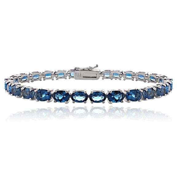 Sterling Silver London Blue Topaz Bracelet