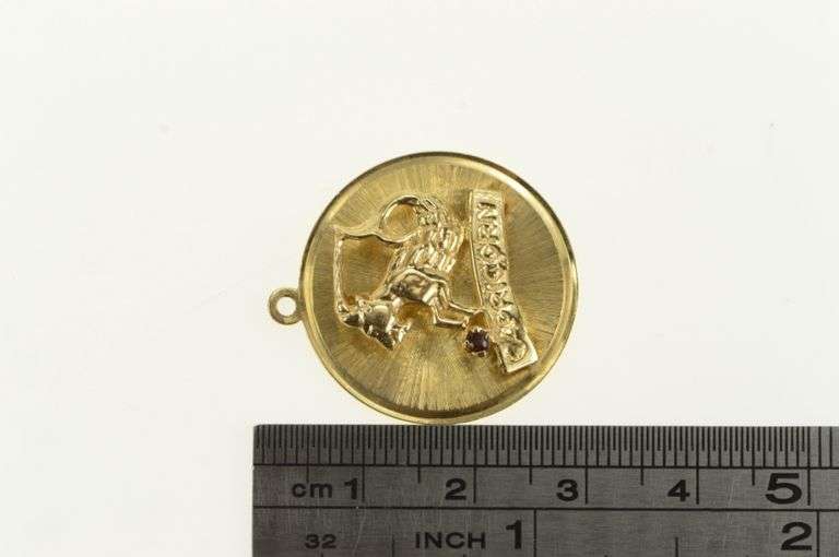 14K Yellow Gold Capricorn Astrology Zodiac Sign Symbol Charm/Pendant