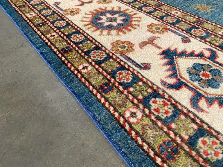 Exquisite Fine Geometic Super Kazak Rug 8x9.7
