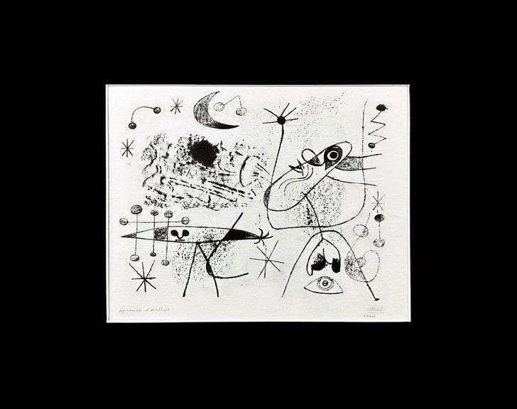 Miro Matted Art Print