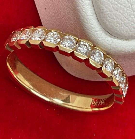 14K YELLOW GOLD AND DIAMOND RING