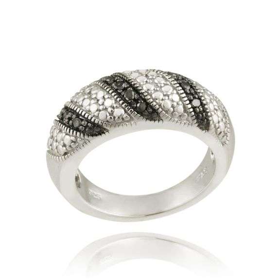 Black Diamond Accent Ring