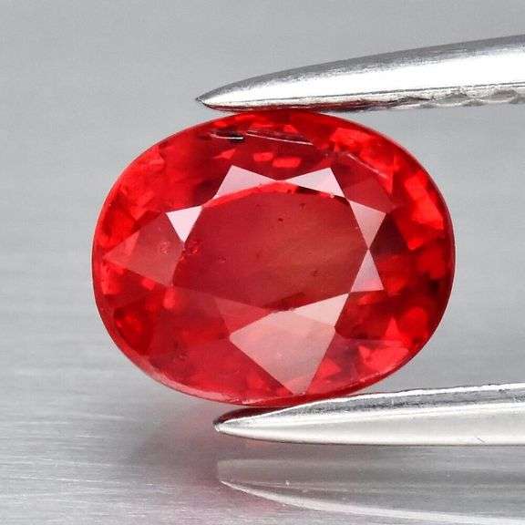 Brilliant! Red orange 1.24ct Imperial Sapphire