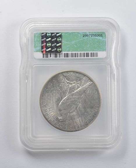 MS63 1927 Peace Silver Dollar ICG