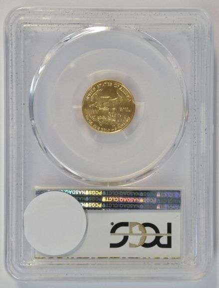 Perfect PCGS MS70 graded 2018 First Strike $5 American Gold Eagle