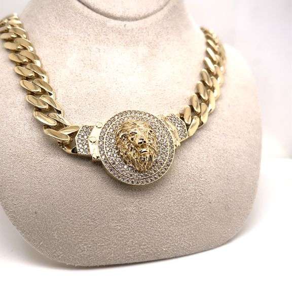 14K GOLD MIAMI CUBAN CHAIN NECKLACE