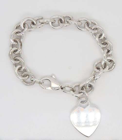 Tiffany & Co Heart Tag Charm Bracelet