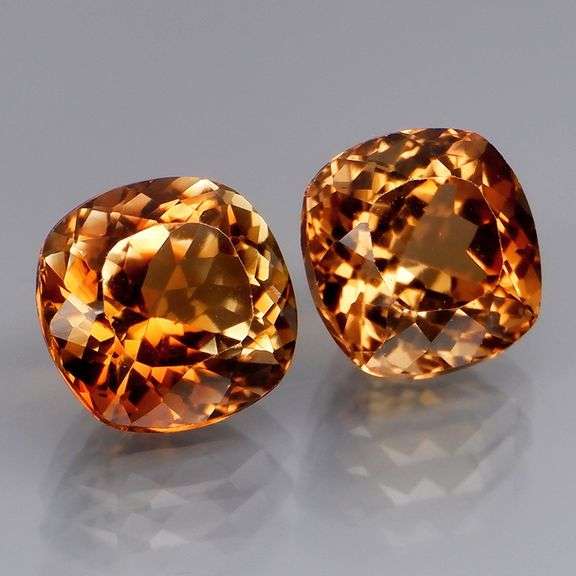 Regal 7.03ct Imperial Topaz Pair