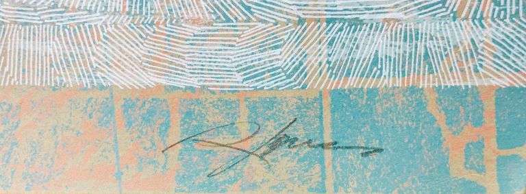 Artist Proof Abstract Large Lithograph