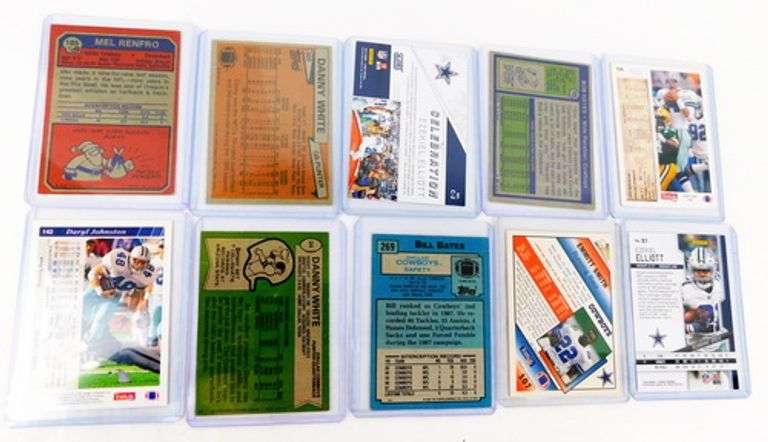 10 Dallas Cowboys Greats Football Cards