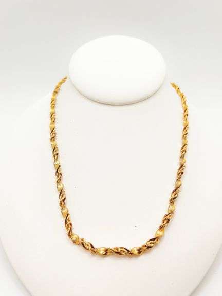 Brilliantly Weaved 14kt Solid Yellow Gold Chain