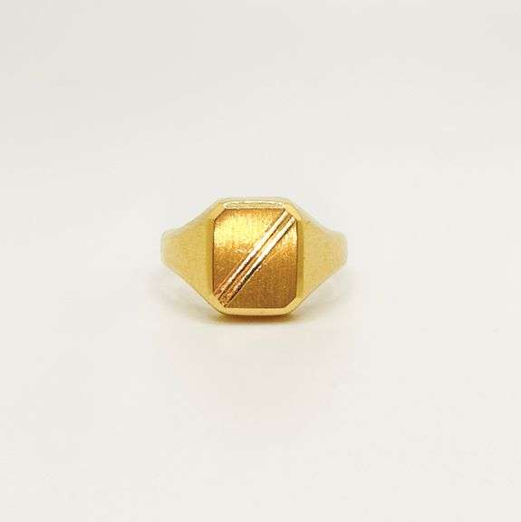 18KT SOLID YELLOW GOLD RING