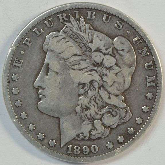 Collectible circulated 1890-CC Morgan Silver Dollar