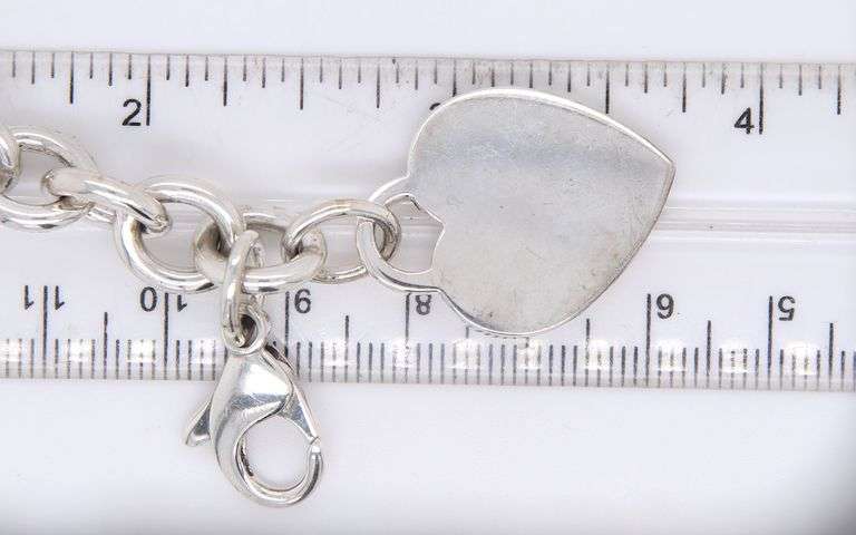Tiffany & Co Heart Tag Charm Bracelet