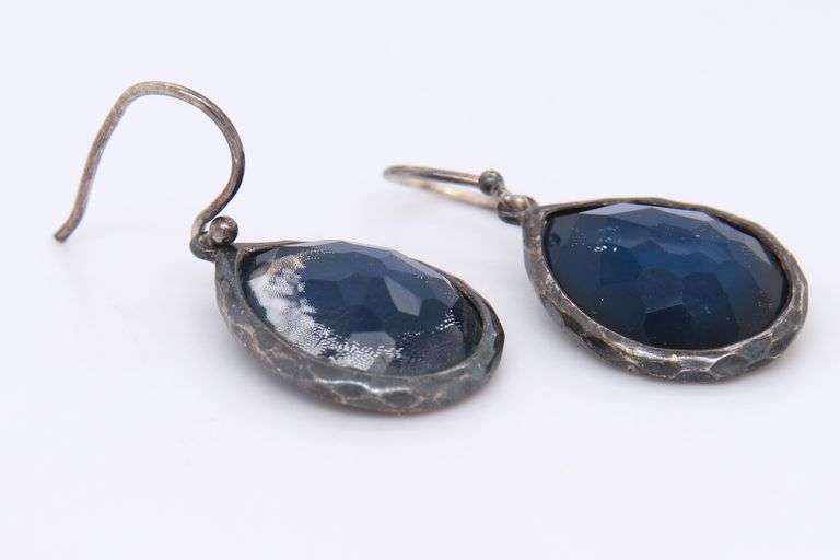 Ippolita Silver Blue Mop Rock Candy Earrings