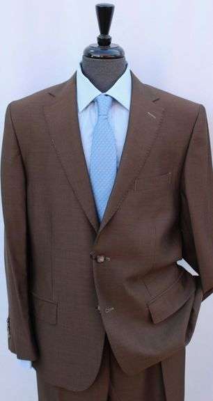 Stylish Comfort Fit Brown Suit, Made in Italy