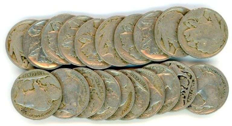 Half Roll of Buffalo Nickels