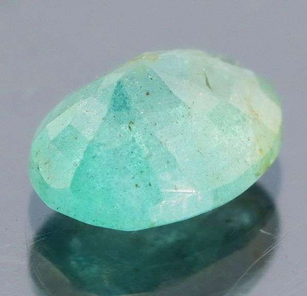 Stunning blue green 3.65ct unheated Zambian Emerald