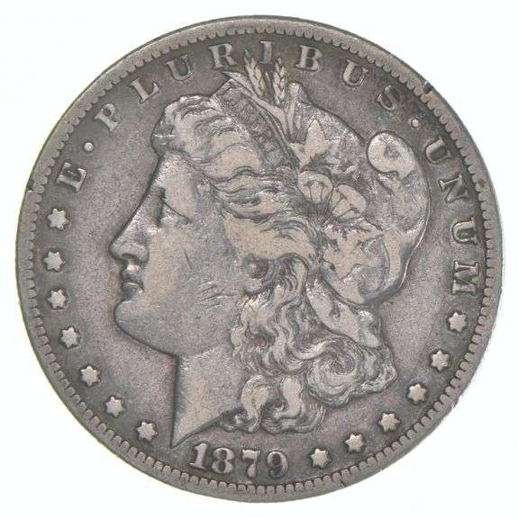 1879-CC Morgan Silver Dollar Capped