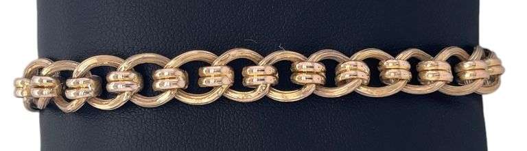 10K GOLD INTERLOCKING BRACELET