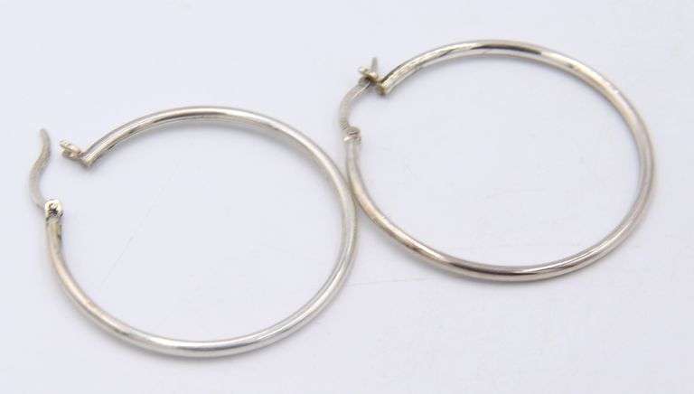 Set of Hoop Earrings, 5mm Stud and Band