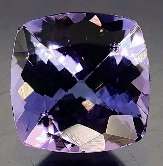 High fire 1.53ct cushion cut Tanzanite