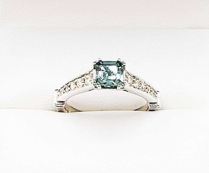 Rare Tourmaline & Diamond Ring in 14kt Solid Gold