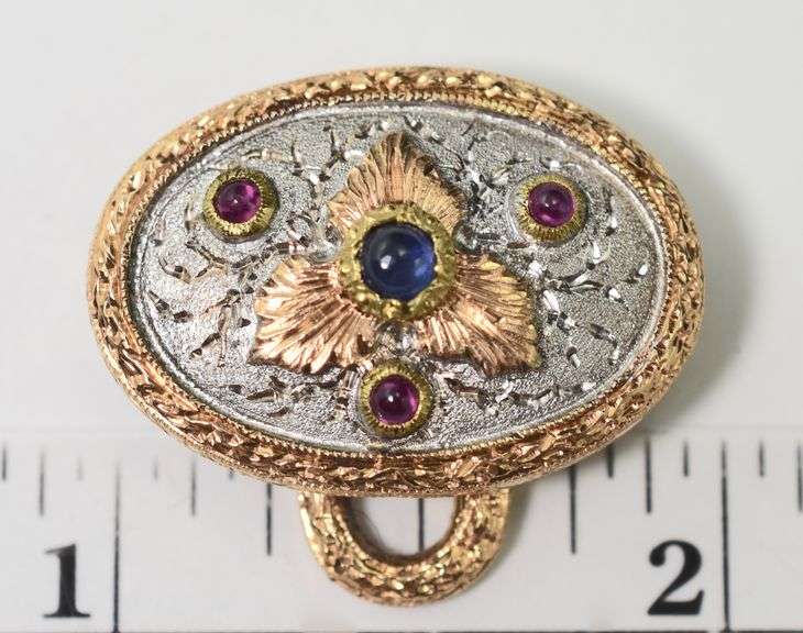 Exquisite 18K Modern Designer Brooch