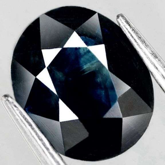 Silky! 1.69ct HEATED ONLY dark blue Sapphire
