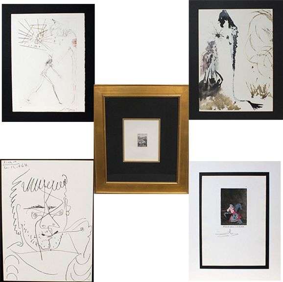 Magnificent and very collectable collection of Picasso, Dali, Rembrandt! Collection from renowned artists