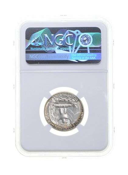 MS66 1964 Washington Quarter - Graded NGC Rainbow Toned