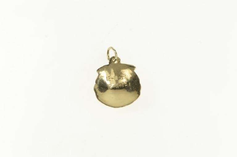 14K Yellow Gold Rose Flower Romantic Valentine Vintage Charm/Pendant